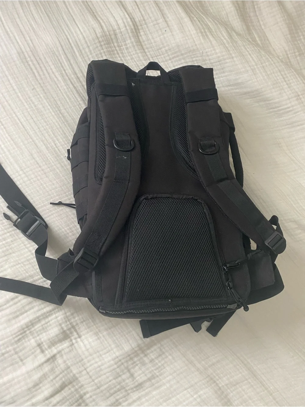 Black Tactical Baby Gear Backpack